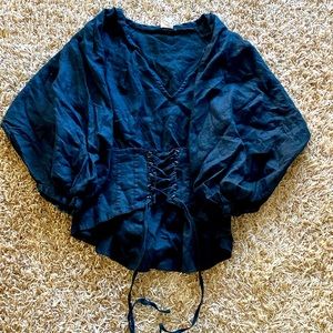 Corseted Blouse 🖤